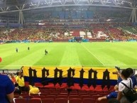 Trapo - Bandeira - Faixa - Telón - "Mundial Rusia 2018" Trapo de la Barra: Lobo Sur • Club: Pereira • País: Colombia