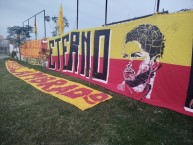 Trapo - Bandeira - Faixa - Telón - "LA FAMOSA BANDA DEL PONIENTE 1981 MORELIA" Trapo de la Barra: Locura 81 • Club: Monarcas Morelia • País: México