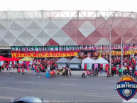 Trapo - Bandeira - Faixa - Telón - "LA BANDA DEL MORELIA ~ LA FAMOSA BANDA DEL PONIENTE" Trapo de la Barra: Locura 81 &bull; Club: Monarcas Morelia