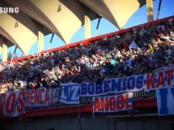 Trapo - Bandeira - Faixa - Telón - "Angol-Bohemios" Trapo de la Barra: Los Cruzados • Club: Universidad Católica • País: Chile