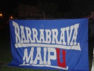 Trapo - Bandeira - Faixa - Telón - "barrabrava Maipu" Trapo de la Barra: Los de Abajo • Club: Universidad de Chile - La U • País: Chile