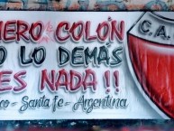 Trapo - Bandeira - Faixa - Telón - Trapo de la Barra: Los de Siempre • Club: Colón • País: Argentina
