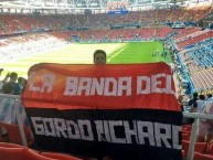 Trapo - Bandeira - Faixa - Telón - "LA BANDA DEL GORDO RICHARD Mundial Rusia 2018" Trapo de la Barra: Los de Siempre • Club: Colón