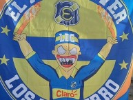 Trapo - Bandeira - Faixa - Telón - Trapo de la Barra: Los del Cerro • Club: Everton de Viña del Mar