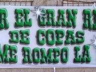 Trapo - Bandeira - Faixa - Telón - Trapo de la Barra: Los del Sur • Club: Atlético Nacional