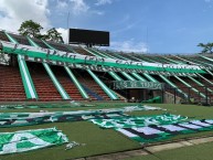 Trapo - Bandeira - Faixa - Telón - Trapo de la Barra: Los del Sur • Club: Atlético Nacional • País: Colombia