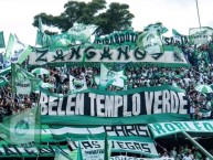 Trapo - Bandeira - Faixa - Telón - "Trapo zánganos robledo(2000) y los bandidos de belen (1999)" Trapo de la Barra: Los del Sur &bull; Club: Atlético Nacional &bull; País: Colombia