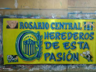 Trapo - Bandeira - Faixa - Telón - Trapo de la Barra: Los Guerreros &bull; Club: Rosario Central &bull; País: Argentina