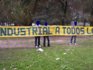 Trapo - Bandeira - Faixa - Telón - "Fisherton industrial para todos lados" Trapo de la Barra: Los Guerreros &bull; Club: Rosario Central