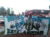 Trapo - Bandeira - Faixa - Telón - "Brindo por esta amistad Temperley y San Miguel" Trapo de la Barra: Los Inmortales &bull; Club: Temperley &bull; País: Argentina