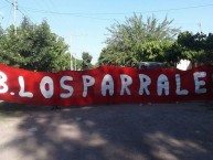 Trapo - Bandeira - Faixa - Telón - Trapo de la Barra: Los Leones del Este • Club: San Martín de Mendoza
