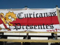 Trapo - Bandeira - Faixa - Telón - "CURICANAS PRESENTES" Trapo de la Barra: Los Marginales • Club: Curicó Unido • País: Chile