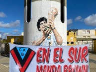 Trapo - Bandeira - Faixa - Telón - Trapo de la Barra: Los Pibes del Barrio • Club: Brown de Adrogué • País: Argentina