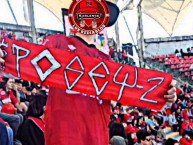 Trapo - Bandeira - Faixa - Telón - "L*P*2" Trapo de la Barra: Los REDiablos • Club: Ñublense • País: Chile