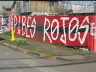 Trapo - Bandeira - Faixa - Telón - Trapo de la Barra: Los REDiablos &bull; Club: Ñublense &bull; País: Chile