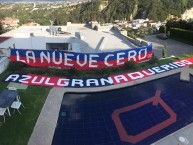 Trapo - Bandeira - Faixa - Telón - "LA NUEVE CERO/ LOS 90" Trapo de la Barra: Mafia Azul Grana • Club: Deportivo Quito • País: Ecuador