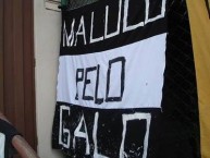 Trapo - Bandeira - Faixa - Telón - "Mov 105 - Maluco pelo Galo" Trapo de la Barra: Movimento 105 Minutos • Club: Atlético Mineiro