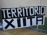 Trapo - Bandeira - Faixa - Telón - "Mov 105 - Território Xiita" Trapo de la Barra: Movimento 105 Minutos • Club: Atlético Mineiro