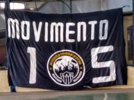 Trapo - Bandeira - Faixa - Telón - "Mov 105" Trapo de la Barra: Movimento 105 Minutos • Club: Atlético Mineiro