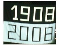 Trapo - Bandeira - Faixa - Telón - "Mov 105 - 1908 2008" Trapo de la Barra: Movimento 105 Minutos • Club: Atlético Mineiro