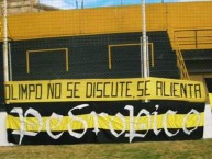 Trapo - Bandeira - Faixa - Telón - Trapo de la Barra: Noroeste 74 • Club: Olimpo