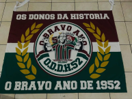 Trapo - Bandeira - Faixa - Telón - "OS DONOS DA HISTÓRIA" Trapo de la Barra: O Bravo Ano de 52 &bull; Club: Fluminense &bull; País: Brasil