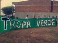 Trapo - Bandeira - Faixa - Telón - "Tropa Verde" Trapo de la Barra: Pasión Vallenata Norte • Club: Valledupar