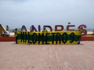 Trapo - Bandeira - Faixa - Telón - Trapo de la Barra: Rebelión Auriverde Norte • Club: Real Cartagena • País: Colombia
