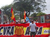 Trapo - Bandeira - Faixa - Telón - Trapo de la Barra: Sentimiento Albo • Club: Atlético Grau