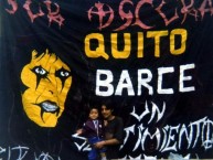 Trapo - Bandeira - Faixa - Telón - "Sur Oscura Un Sentimiento" Trapo de la Barra: Sur Oscura • Club: Barcelona Sporting Club