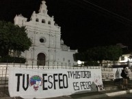 Trapo - Bandeira - Faixa - Telón - Trapo de la Barra: Vltra Svr &bull; Club: Comunicaciones &bull; País: Guatemala